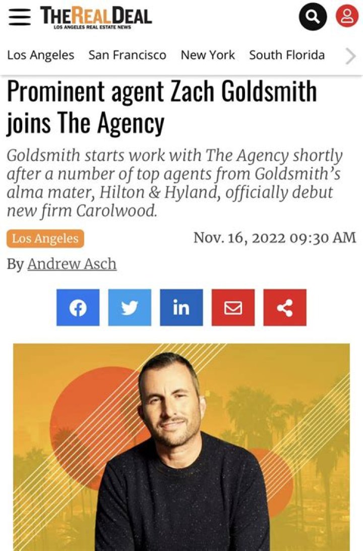 London Billionaire Zach Goldsmith Agrees On A Beverly Hills Divorce